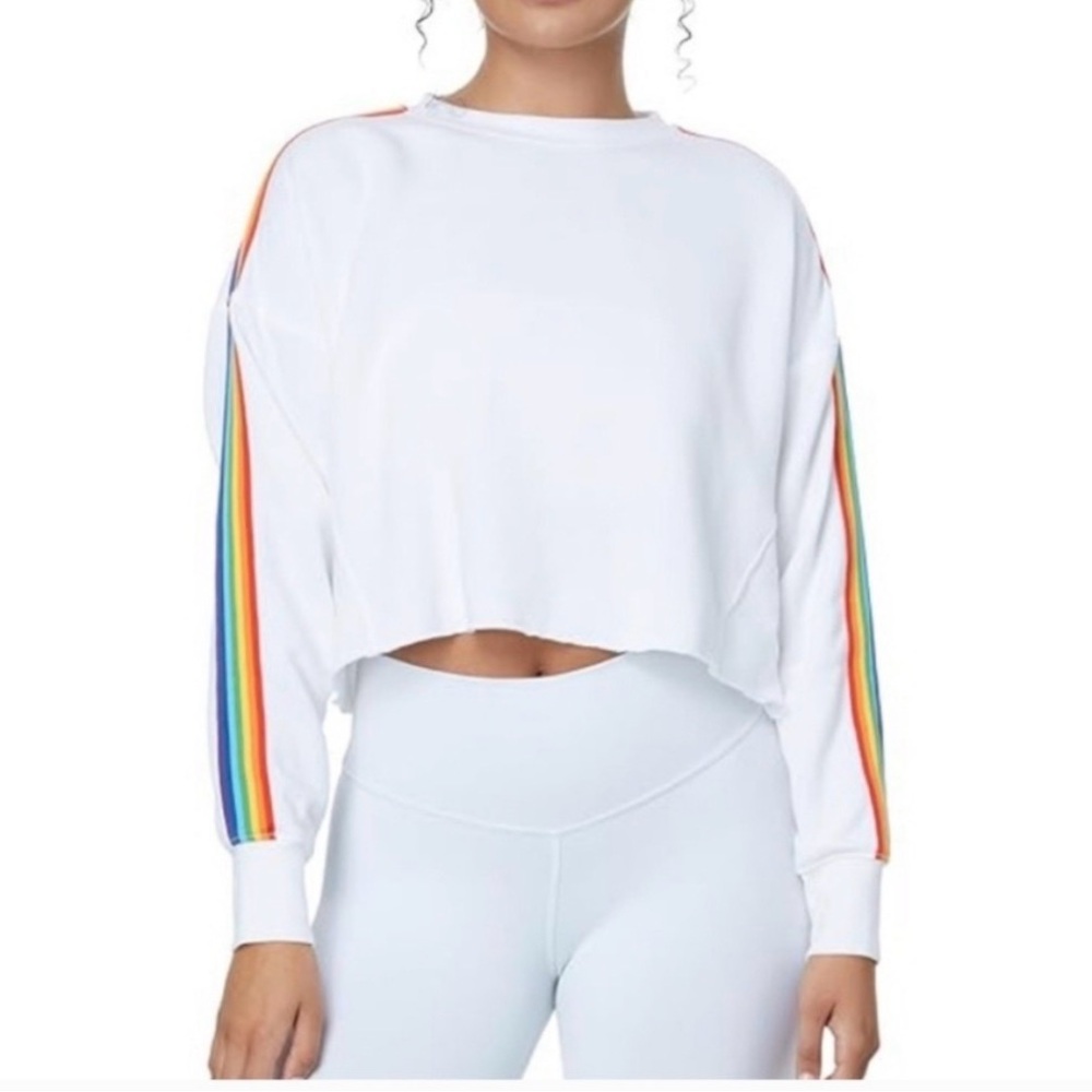 Spiritual Gangster Matching Set Rainbow 🌈 Stripe White